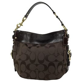 Borsa a tracolla Coach Signature Brown