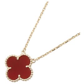 Collana Van Cleef & Arpels Vintage Alhambra Corniola