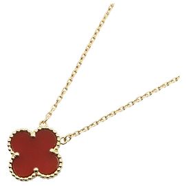 Collana Van Cleef & Arpels Vintage Alhambra Corniola