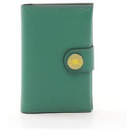 Hermès Hermes R.M.S Vert Vertigo Jaune Naple Visitenkartenetui