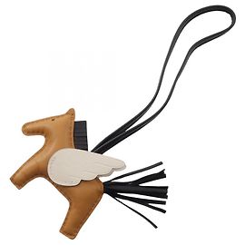 Hermès Hermes Rodeo Pegasus PM Sesame Cle Anhänger Accessoire