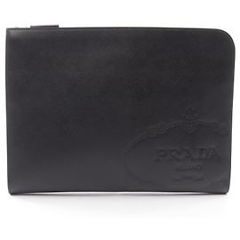Sac à main pochette de voyage Prada Saffiano