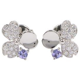 Autre Marque Orecchini Tiffany & Co. Paper Flower in tanzanite e diamanti