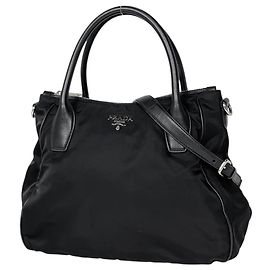 Prada Nylon Leder 2-Way Tote Bag