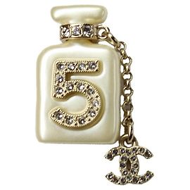 Chanel Spilla a forma di Flacone N°5 Perla e Strass