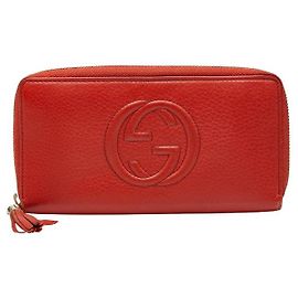 Gucci Soho Round Long Wallet mit Reißverschluss