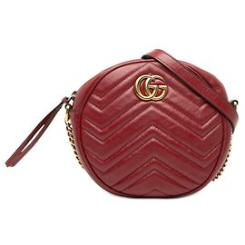 Borsa a tracolla con catena matelassé Gucci GG Marmont