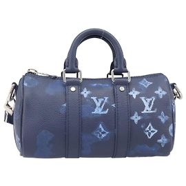 Louis Vuitton Keepall Bandouliere Limited Edition Monogram Ink Watercolor Leather XS