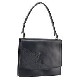 LOUIS VUITTON Opera Linie Delph Schultertasche Leder Schwarz M63932 LV