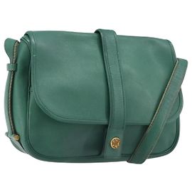 Hermès HERMES Shoulder Bag Leather Green Gold