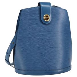 LOUIS VUITTON Epi Cluny Shoulder Bag Blue M52255 LV