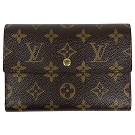 Louis Vuitton Portefeuille Tresor Etui Papier Tri-fold Wallet