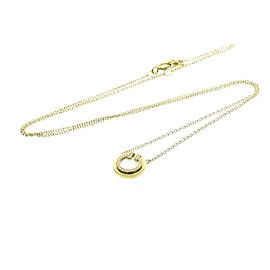 Colgante Tiffany & Co. T Circle en oro amarillo de 18K con diamante