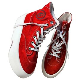 Maison Martin Margiela MM6 Maison Margiela Sneaker Alte in Camoscio Rosso