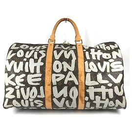 Borsa Boston Louis Vuitton Monogram Graffiti Keepall 50
