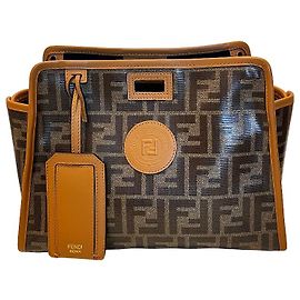 Fendi Peekaboo Defender Zucca Coated Canvas Small