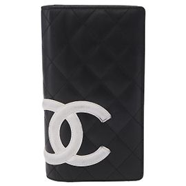 Chanel Cambon Bifold Quilted Calfskin Long