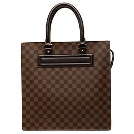 Borsa Tote Louis Vuitton Damier Ebene Venice Sac Plat GM Marrone