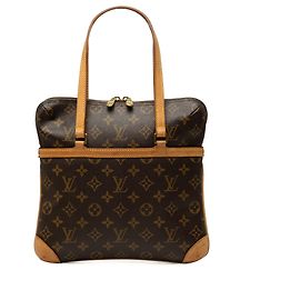 Bolso de hombro Louis Vuitton Monogram Coussin GM Marrón