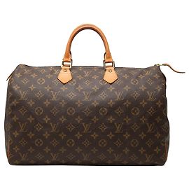 Louis Vuitton Monogram Speedy 40 Boston Tasche Braun