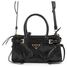 Bolsa de mão mini em couro Prada Bonnie