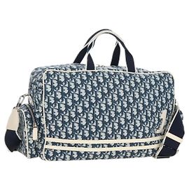 Christian Dior Vintage Girly Boston Diorissimo Canvas Medium