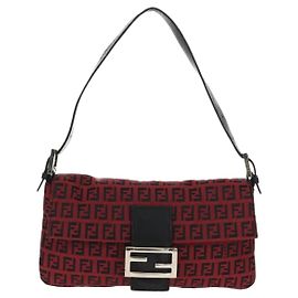Borsa Fendi Baguette Zucchino Canvas Small