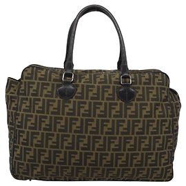 Borsa Tote Fendi Vintage con zip in tela Zucca Medium