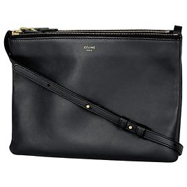 Céline Borsa a tracolla Trio Large in pelle Celine