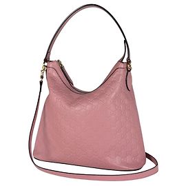 Borsa a tracolla Gucci in pelle GG rosa
