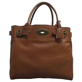 Borsa Mulberry Postman's Lock in pelle marrone