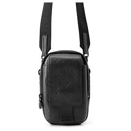Borsa a tracolla Louis Vuitton Monogram Shadow Double Phone Pouch