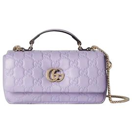 Gucci GG Milano Borsa Piccola in Pelle Trapuntata Viola