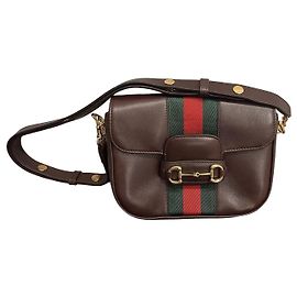 Gucci Horsebit 1955 Sac à bandoulière en cuir marron