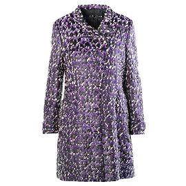Versace Herbst/Winter 2008/09 Verzierte Jacquard-Mantel & Kleid Set