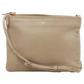 Céline Borsa a tracolla Celine Trio Large in pelle Beige