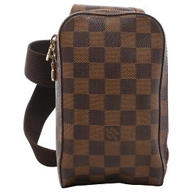 Borsa a tracolla Louis Vuitton Geronimos Damier Ebene Marrone N51994