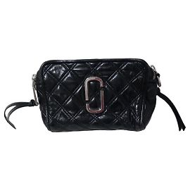 Marc Jacobs The Softshot Borsa a Tracolla in Pelle Trapuntata Nera