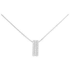 Autre Marque Collana di diamanti Pt900/Pt850