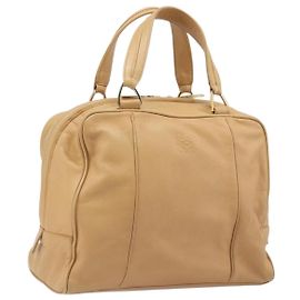 LOEWE Handtasche Leder Beige Gold