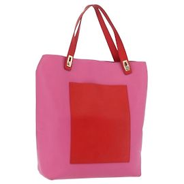 Balenciaga Tote Bag Leather Pink Red 292525