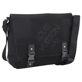 LOUIS VUITTON Damier Geant Petite Message Bag Black M93618 LV