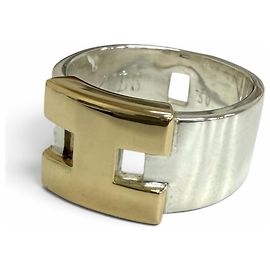 Hermès Bague Hermes Vintage SV925 750 New Hercules H Logo