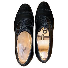 John Lobb Scarpe Oxford Richelieu Pelle Nera