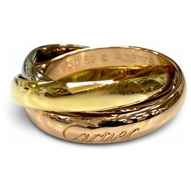 Cartier Trinity Ring aus Rosé Weiß und Gelbgold