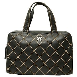 Sac à main Chanel Coco Mark Wild Stitch Mini Boston Bag