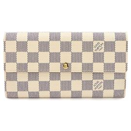 Louis Vuitton Damier Azur Portefeuille Sarah Bi-fold Long Wallet