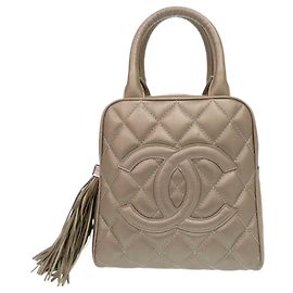 Borsa Chanel in pelle Caviar Champagne
