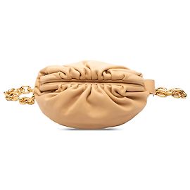 Pouch a catena da cintura Bottega Veneta in lambskin beige