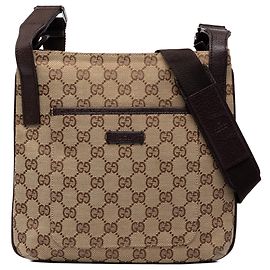 Borsa a tracolla Gucci in tela GG beige
